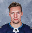 WINNIPEG, MB - SEPTEMBER 12: David Gustafsson #41 of the Winnipeg Jets poses for his official headshot for the 2019-2020 season on September 12, 2019 at the Bell MTS Iceplex in Winnipeg, Manitoba, Canada   (Photo by Jonathan Kozub NHLI via Getty Images) *** Local Caption *** David Gustafsson