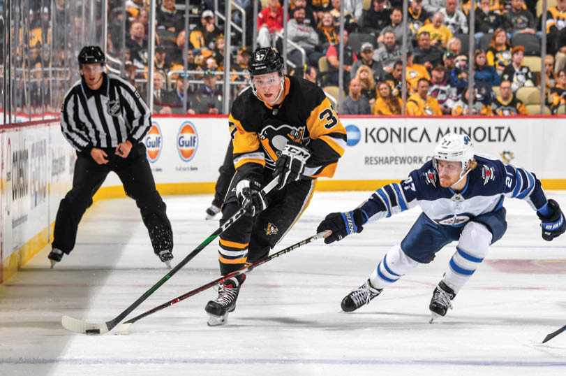 October 8, 2019 - Pittsburgh Penguins vs Winnipeg Jets at PPG Paints Arena  Winnipeg won the game 4-1 
