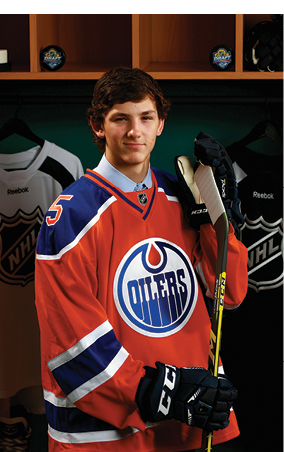 SUNRISE, FL - JUNE 27:  John Marino, 154th overall pick by the Edmonton Oilers, poses for a portrait during the 2015 NHL Draft at BB&T Center on June 27, 2015 in Sunrise, Florida   (Photo by Jeff Vinnick NHLI via Getty Images)