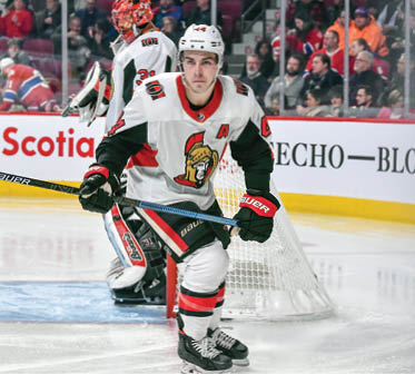 MONTREAL, QC - DECEMBER 11:  Jean-Gabriel Pageau #44 of the Ottawa Senators skates against the Montreal Canadiens during the second period at the Bell Centre on December 11, 2019 in Montreal, Canada   The Montreal Canadiens defeated the Ottawa Senators 3-2 in overtime   (Photo by Minas Panagiotakis Getty Images)