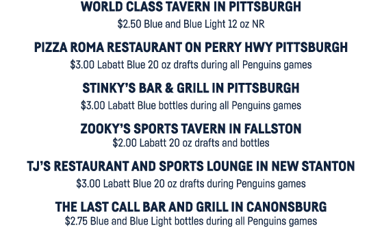World Class Tavern In Pittsburgh  2 50 Blue and Blue Light 12 oz NR Pizza Roma restaurant On Perry Hwy Pittsburgh  3    