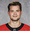 OTTAWA, ON - SEPTEMBER 12:  Logan Brown poses for his official headshot for the 2019-2020 season on September 12, 2019 at Canadian Tire Centre in Ottawa, Ontario, Canada   (Photo by Steve Kingsman NHLI via Getty Images)