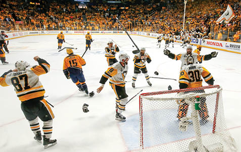 June 11, 2017 - Pittsburgh Penguins at Nashville Predators during game six of the 2017 NHL Stanley Cup Final at the Bridgestone Arena  Pittsburgh won the game 2-0 