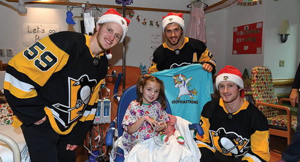 December 9, 2019 - Pittsburgh Penguins visit Childrens Hospital