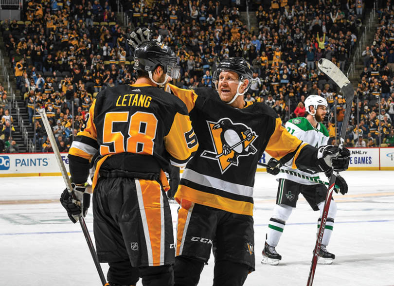 October 18, 2019 - Pittsburgh Penguins vs Dallas Stars at PPG Paints Arena  Pittsburgh won the game 4-2 
