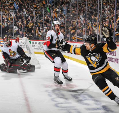 December 30, 2019 - Pittsburgh Penguins vs Ottawa Senators at PPG Paints Arena  Pittsburgh won the game 5-2 