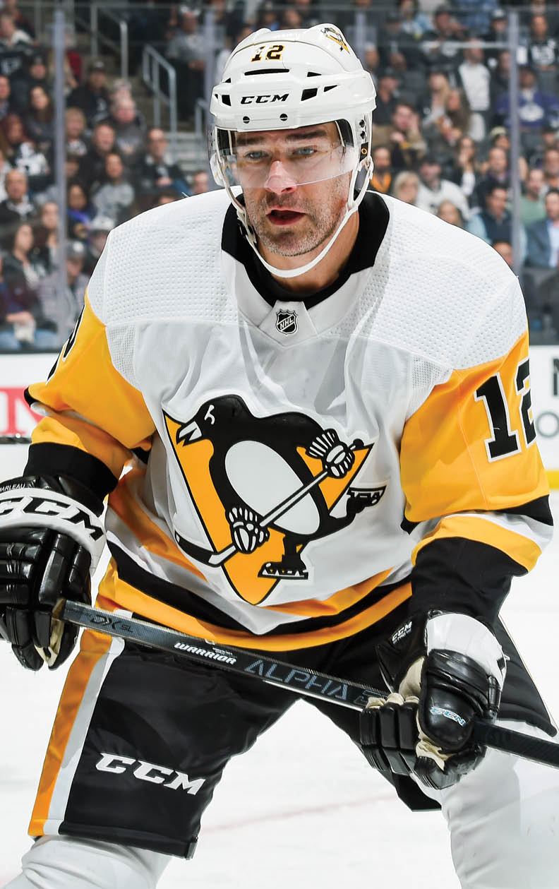 LOS ANGELES, CA - FEBRUARY 26: Patrick Marleau #12 of the Pittsburgh Penguins skates against the Los Angeles Kings during the second period of the game at STAPLES Center on February 26, 2020 in Los Angeles, California  (Photo by Juan Ocampo NHLI via Getty Images)