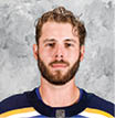 ST  LOUIS, MO   SEPTEMBER 12: Joel Edmundson #6 of the St  Louis Blues poses for his official headshot for the 2019-2020 season on September 12, 2019 at the Enterprise Center in St  Louis, Missouri  (Photo by Scott Rovak NHLI via Getty Images)