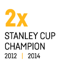 2x Stanley Cup Champion 2012     2014