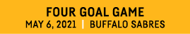 Four Goal Game May 6, 2021   Buffalo Sabres 