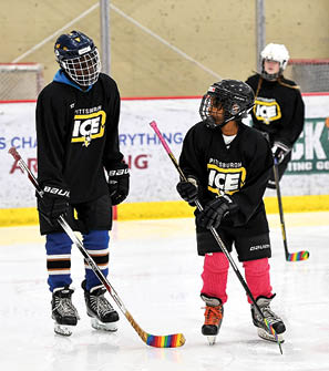 February 1 , 2018 - Hockey Stick Together skate at UPMC Lemieux Sports Complex 