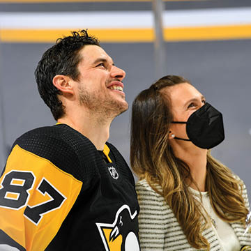 January 20, 2021 - Pittsburgh Penguins vs New York Islanders at PPG Paints Arena  Pittsburgh won the game 3-2  Sidney Crosby skated in his 1000th career game 