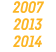 2007 2013 2014