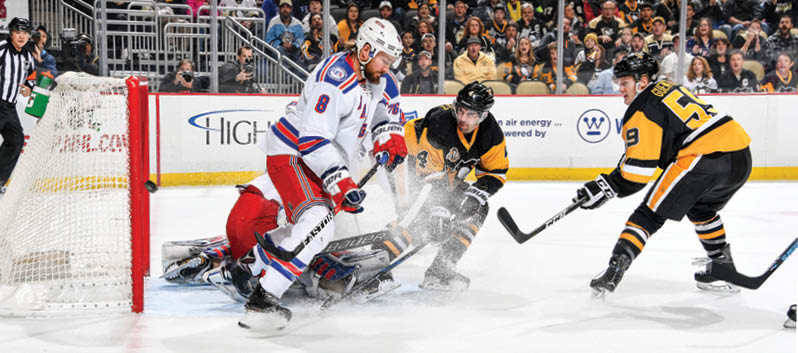 November 21, 2016 - Pittsburgh Penguins vs New York Rangers at the PPG Paints Arena  New York won the game 5-2 
