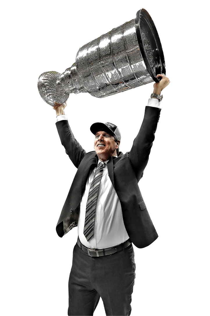 SAN JOSE, CA - JUNE 12: Head coach Mike Sullivan of the Pittsburgh Penguins celebrates by hoisting the Stanley Cup after their teams 3-1 victory to win the Stanley Cup against the San Jose Sharks in Game Six of the 2016 NHL Stanley Cup Final at SAP Center on June 12, 2016 in San Jose, California  The Pittsburgh Penguins defeat the San Jose Sharks 3-1  (Photo by Bruce Bennett Getty Images)