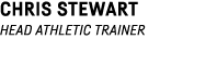 Chris Stewart head athletic trainer