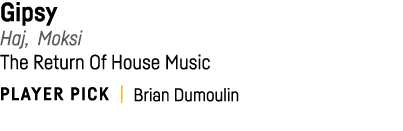 Gipsy Haj, Moksi The Return Of House Music PLAYER PICK   Brian Dumoulin