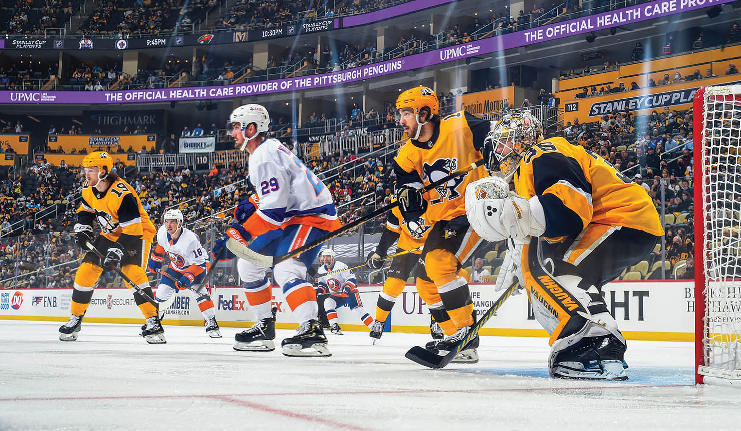 May 24, 2021 - Pittsburgh Penguins vs New York Islanders in Game Five of the Stanley Cup Playoffs at PPG Paints Arena  New York won the game 3-2 in double overtime 