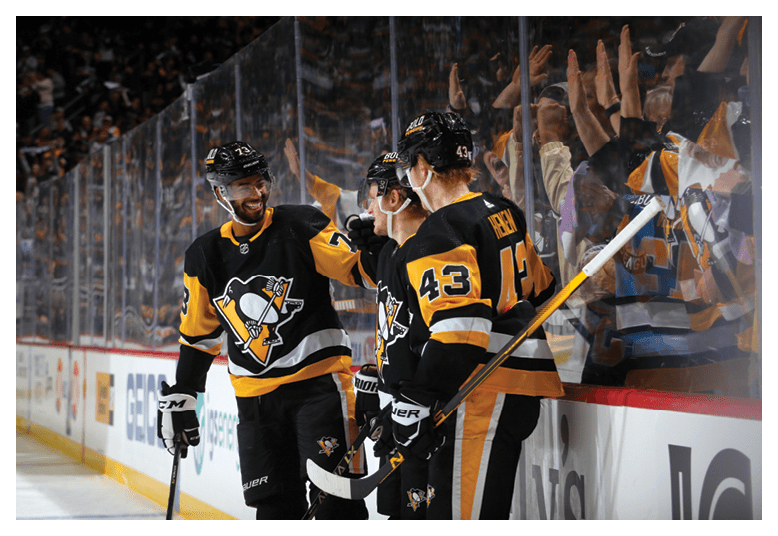 November 4, 2021 - Pittsburgh Penguins vs Philadelphia Flyers at PPG Paints Arena  Pittsburgh won the game 3-2 