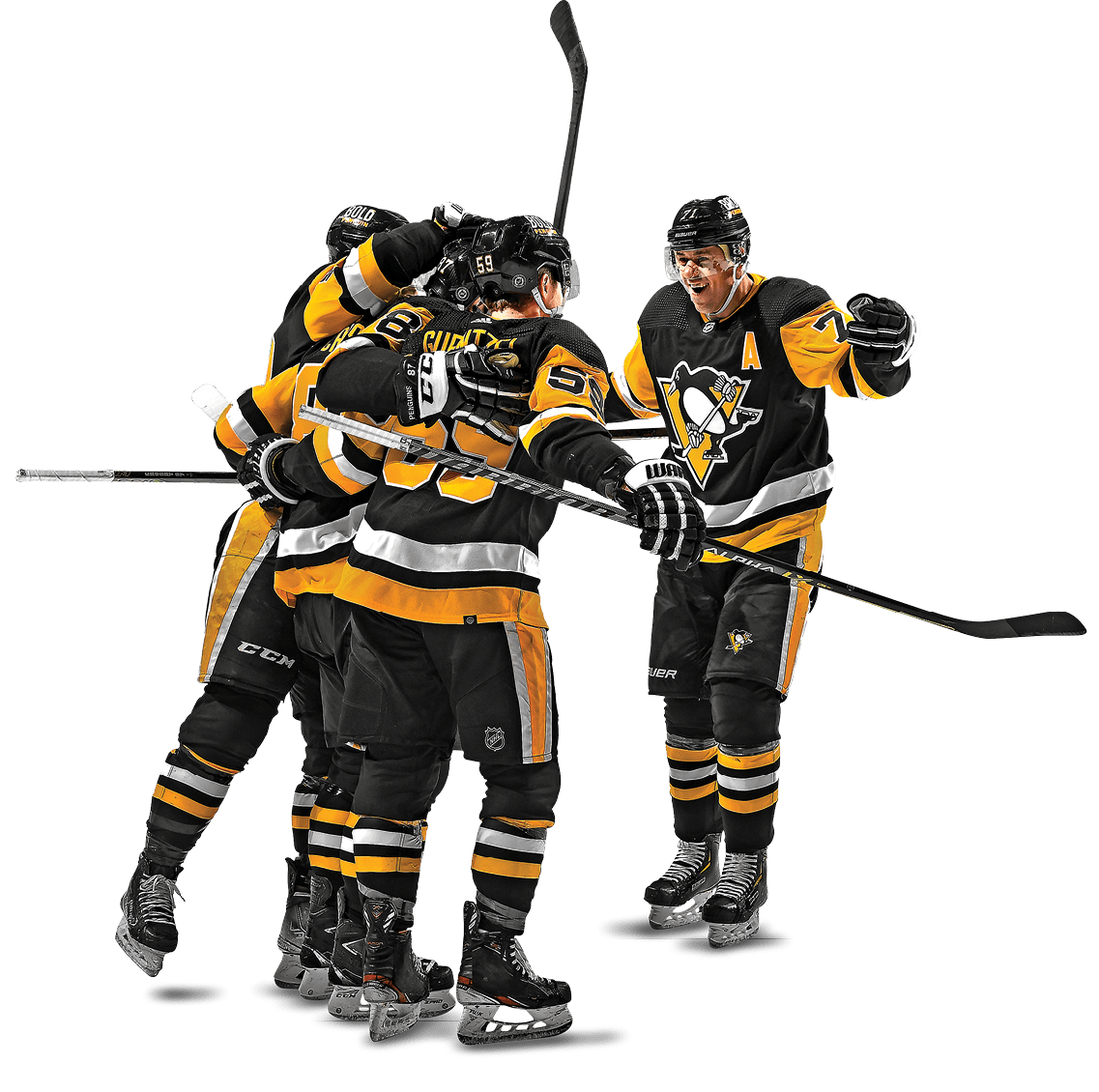 February 15, 2022 - Pittsburgh Penguins vs Philadelphia Flyers at PPG Paints Arena  Pittsburgh won the game 5-4 in overtime 