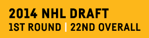 2014 NHL Draft 1st Round   22nd Overall