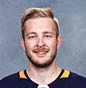 BUFFALO, NY - SEPTEMBER 12: Linus Ullmark of the Buffalo Sabres poses for his official headshot for the 2019-2020 season on September 12, 2019 at the KeyBank Center in Buffalo, New York  (Photo by Bill Wippert NHLI via Getty Images) *** Local Caption *** Linus Ullmark