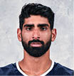 EDMONTON, AB - SEPTEMBER 10:   Jujhar Khaira of the Edmonton Oilers poses for his official headshot for the 2019-2020 season on September 10, 2019 at Rogers Place in Edmonton, Alberta, Canada  (Photo by Andy Devlin NHLI via Getty Images) *** Local Caption *** Jujhar Khaira