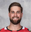 CHICAGO, IL - SEPTEMBER 12:  Calvin de Haan #44 of the Chicago Blackhawks poses for his official headshot for the 2019-2020 season on September 12, 2019 at the United Center in Chicago, Illinois  (Photo by Chase Agnello-Dean NHLI via Getty Images) *** Local Caption *** Calvin de Haan