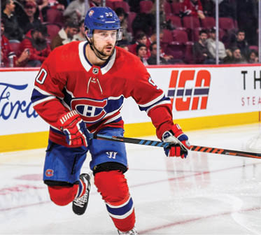 MONTREAL, QC - NOVEMBER 16: Look on Montreal Canadiens left wing Tomas Tatar (90) during the New Jersey Devils versus the Montreal Canadiens game on November 16, 2019, at Bell Centre in Montreal, QC (Photo by David Kirouac Icon Sportswire via Getty Images)