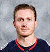 COLUMBUS, OH - SEPTEMBER 12:  Gus Nyquist #14 of the Columbus Blue Jackets poses for his official headshot for the 2019-2020 season on September 12, 2019 at Nationwide Arena in Columbus, Ohio   (Photo by Jamie Sabau NHLI via Getty Images) *** Local Caption *** Gus Nyquist
