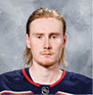 COLUMBUS, OH - SEPTEMBER 12:  Joonas Korpisalo #70 of the Columbus Blue Jackets poses for his official headshot for the 2019-2020 season on September 12, 2019 at Nationwide Arena in Columbus, Ohio   (Photo by Jamie Sabau NHLI via Getty Images) *** Local Caption *** Joonas Korpisalo