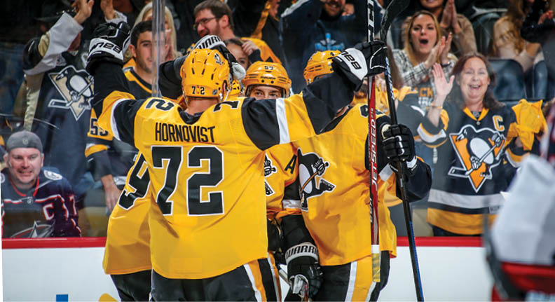 October 5, 2019 - Pittsburgh Penguins vs Columbus Blue Jackets at PPG Paints Arena  Pittsburgh won the game 7-2 
