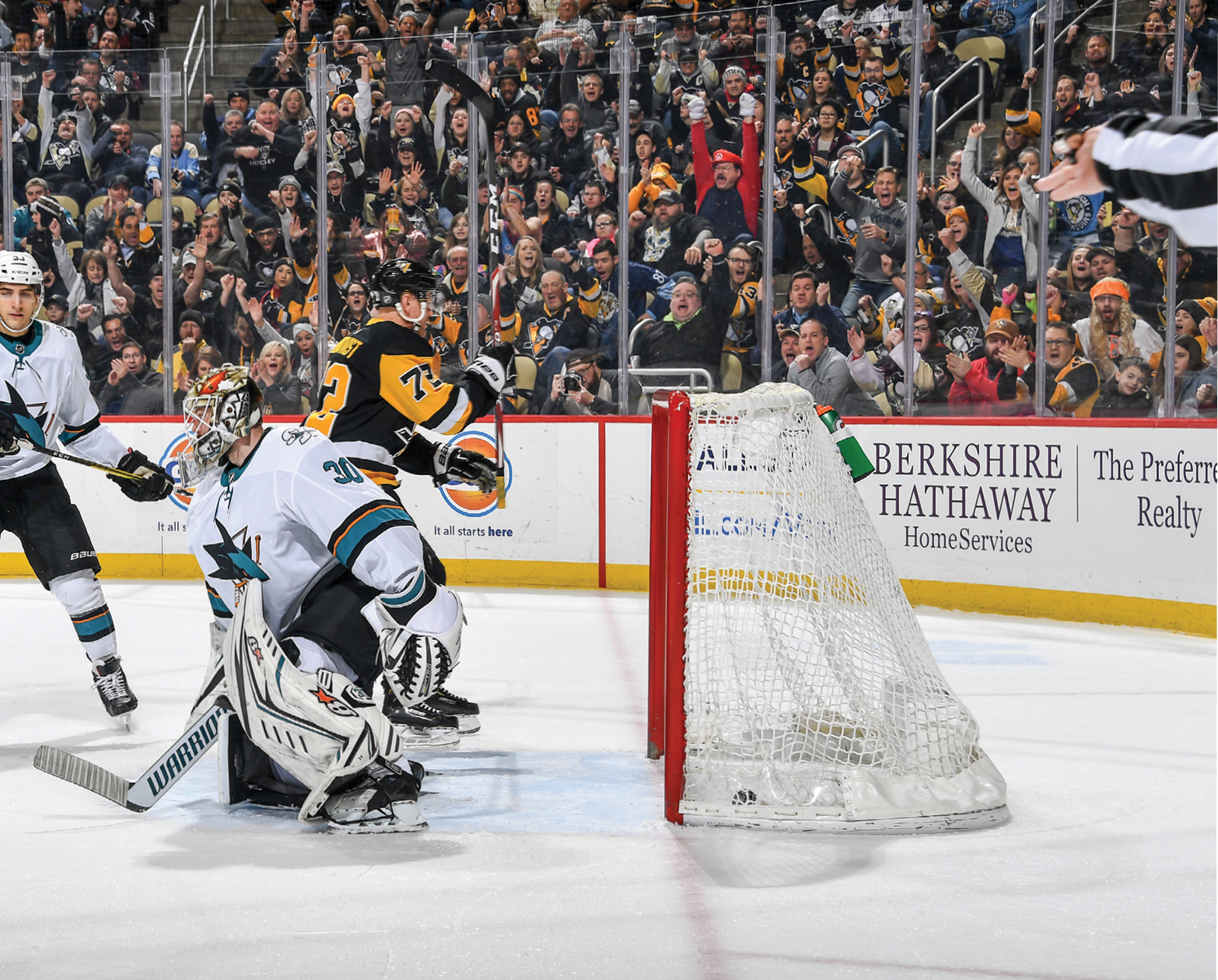 January 2, 2020 - Pittsburgh Penguins vs San Jose Sharks at PPG Paints Arena  San Jose won the game 3-2 in overtime 