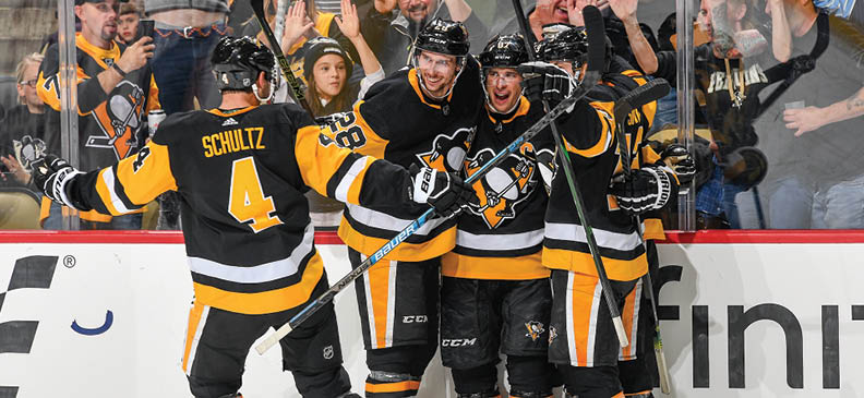 October 10, 2019 - Pittsburgh Penguins vs Anaheim Ducks at PPG Paints Arena  Pittsburgh won the game 2-1 